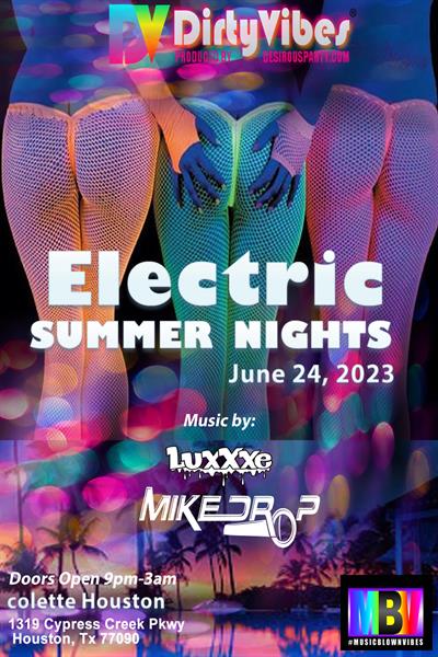 Sat, Jun 24, 2023 Electric Summer Nights at colette Houston Houston Texas