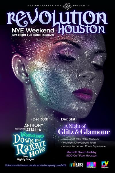 Sat, Dec 30, 2023 Revolution Houston New Years Eve at Marriott South Hobby  Houston Texas